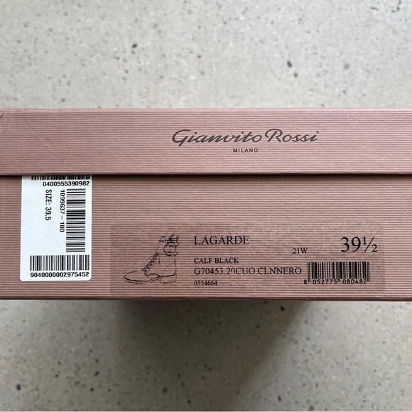 NIB Gianvito Rossi La Garde Black Leather Boots - Picture 5 of 13